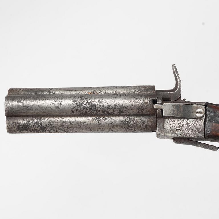 Percussion revolver, Aledalare (?), mid-19th century.