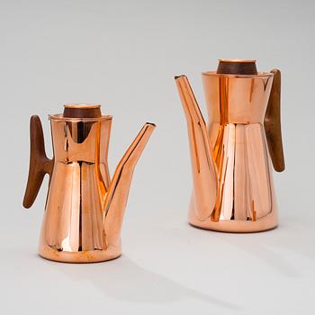 TAPIO WIRKKALA, COFFEE SERVICE, 5 PCS. Kultakeskus. 1980s.