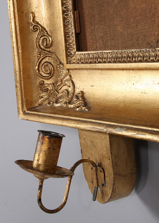 SPEGELLAMPETTER, ett par, empir, 1800-talets första hälft.