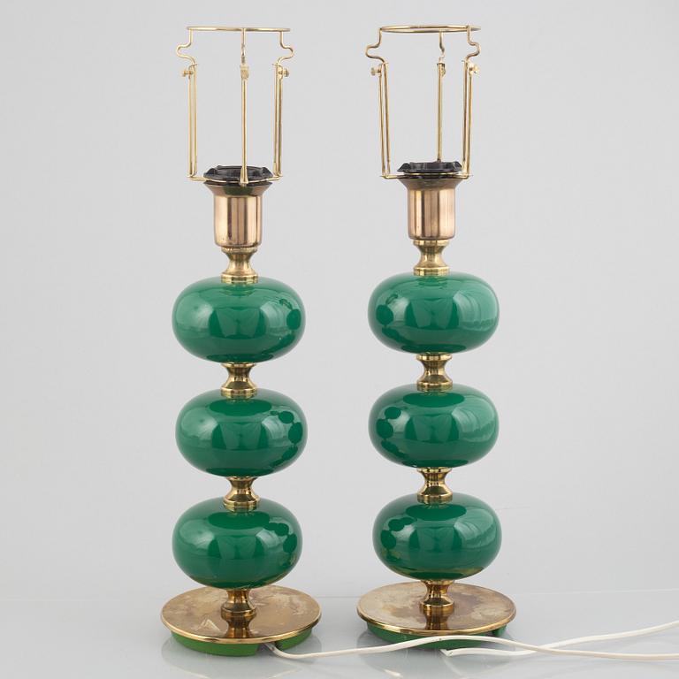 A pair of table lamps, Stilarmatur Tranås, 1970's.