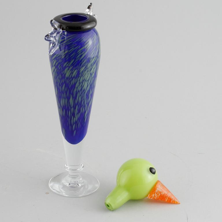 KARAFF, glas, Anna Örnberg, Strömbergshyttan, signerad samt numrerad 9654.