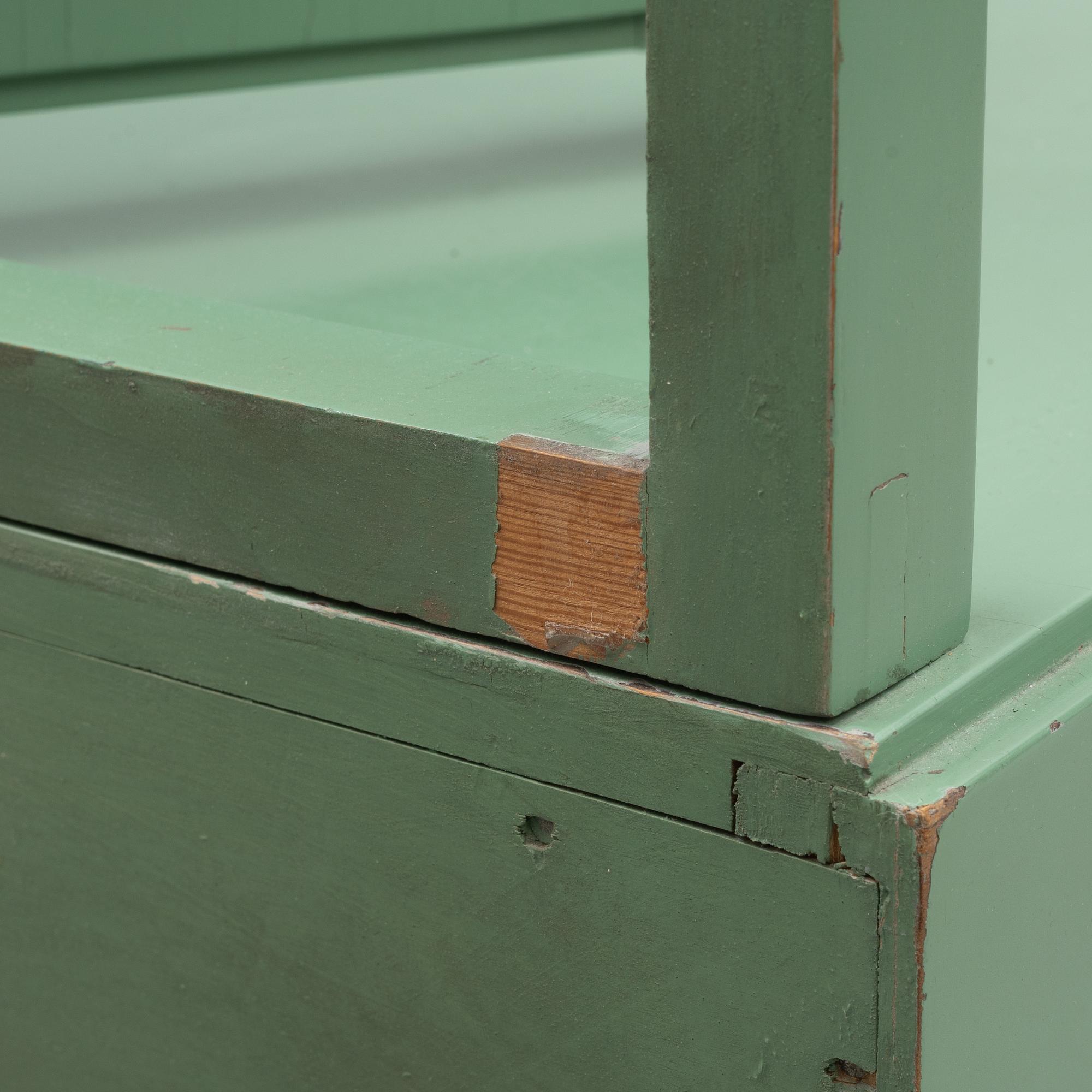 Dressing table, Swedish Grace, first half of the 20th century, with an accompanying upholstered stool.