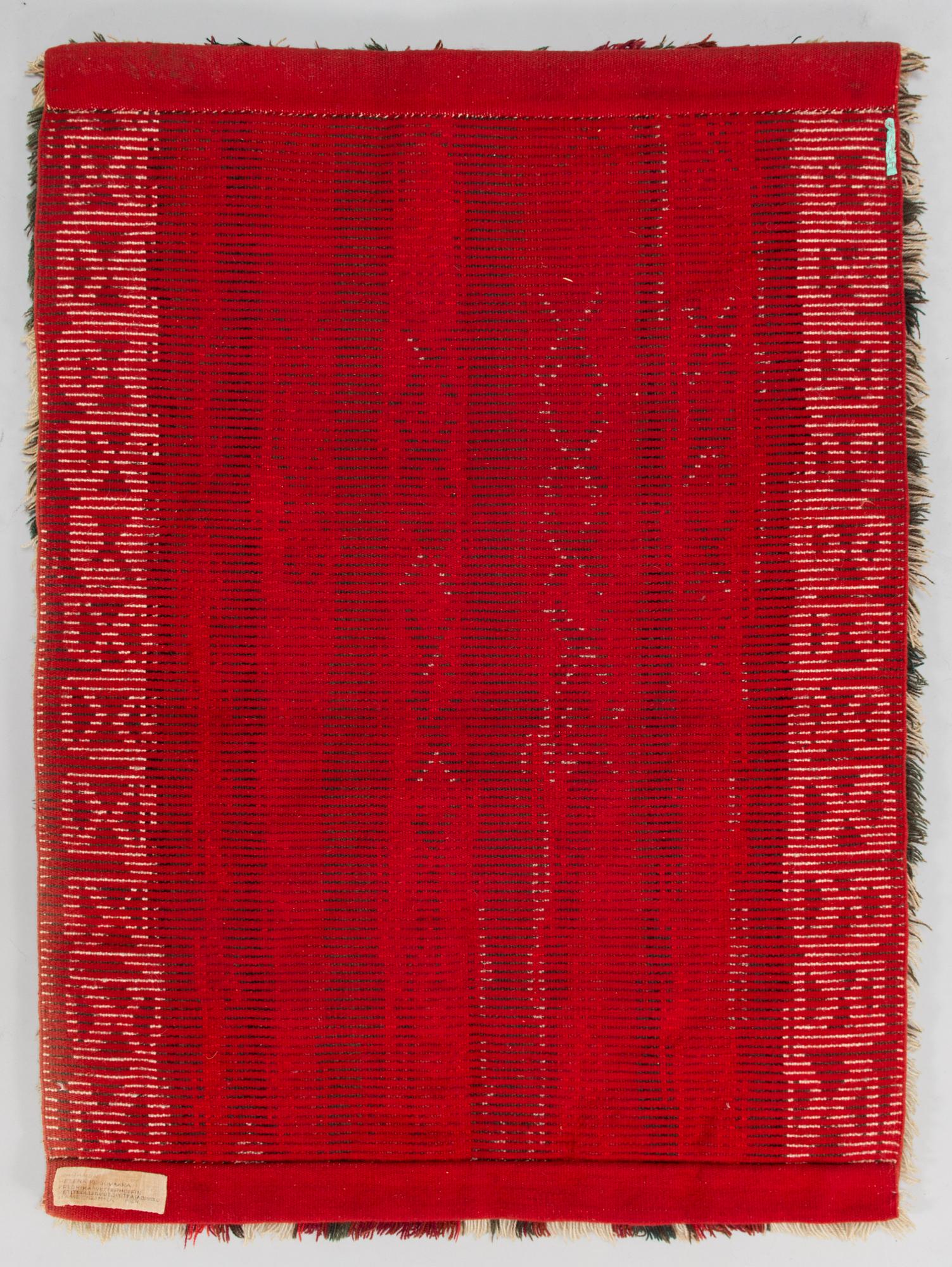 Helena Koskivaara, rya, modell för Wetterhoff. Ca 125x90 cm.