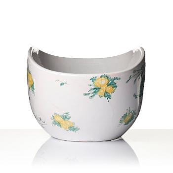 Björn Wiinblad, stor skål, glaserad keramik, Danmark, daterad 1977.