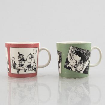 Two Moomin mugs, Moomin Characters, Arabia, Finland, 1990-93.