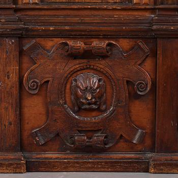 A Swedish baroque marquetry chest, later part of the 17th century,