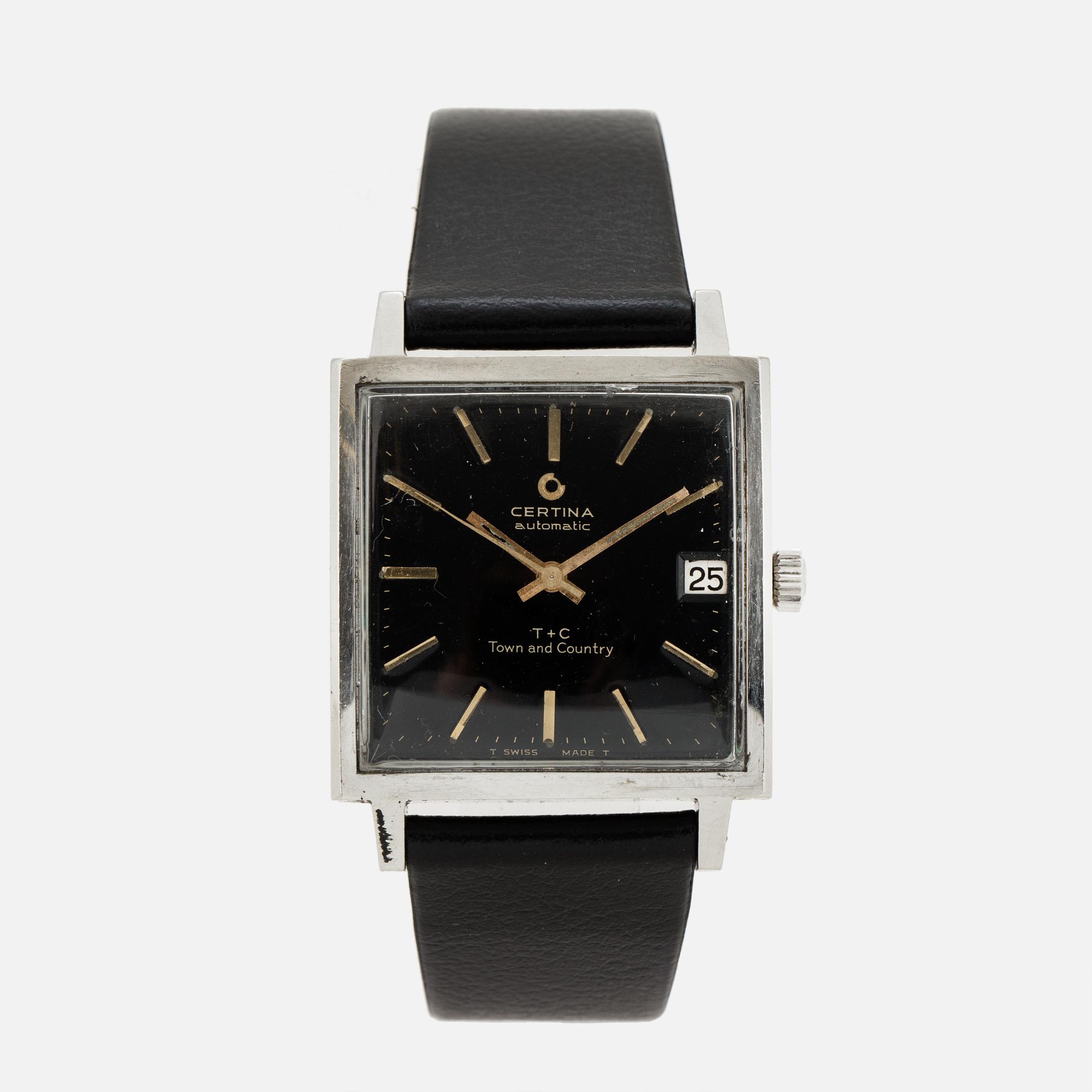 CERTINA, T+C, Town and Country, wristwatch, 30,5 x 30,5 (40,5) mm,
