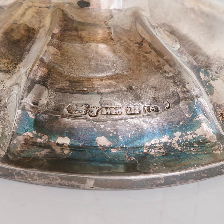 A three-piece silver coffee set, Kultakeskus, Hämeenlinna 1938 and 1953.