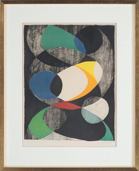 PIERRE OLOFSSON, färglitografi, signerad och numrerad 52/260.