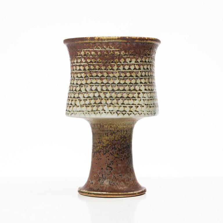 Stig Lindberg, vas på fot, stengods, Gustavsbergs Studio.