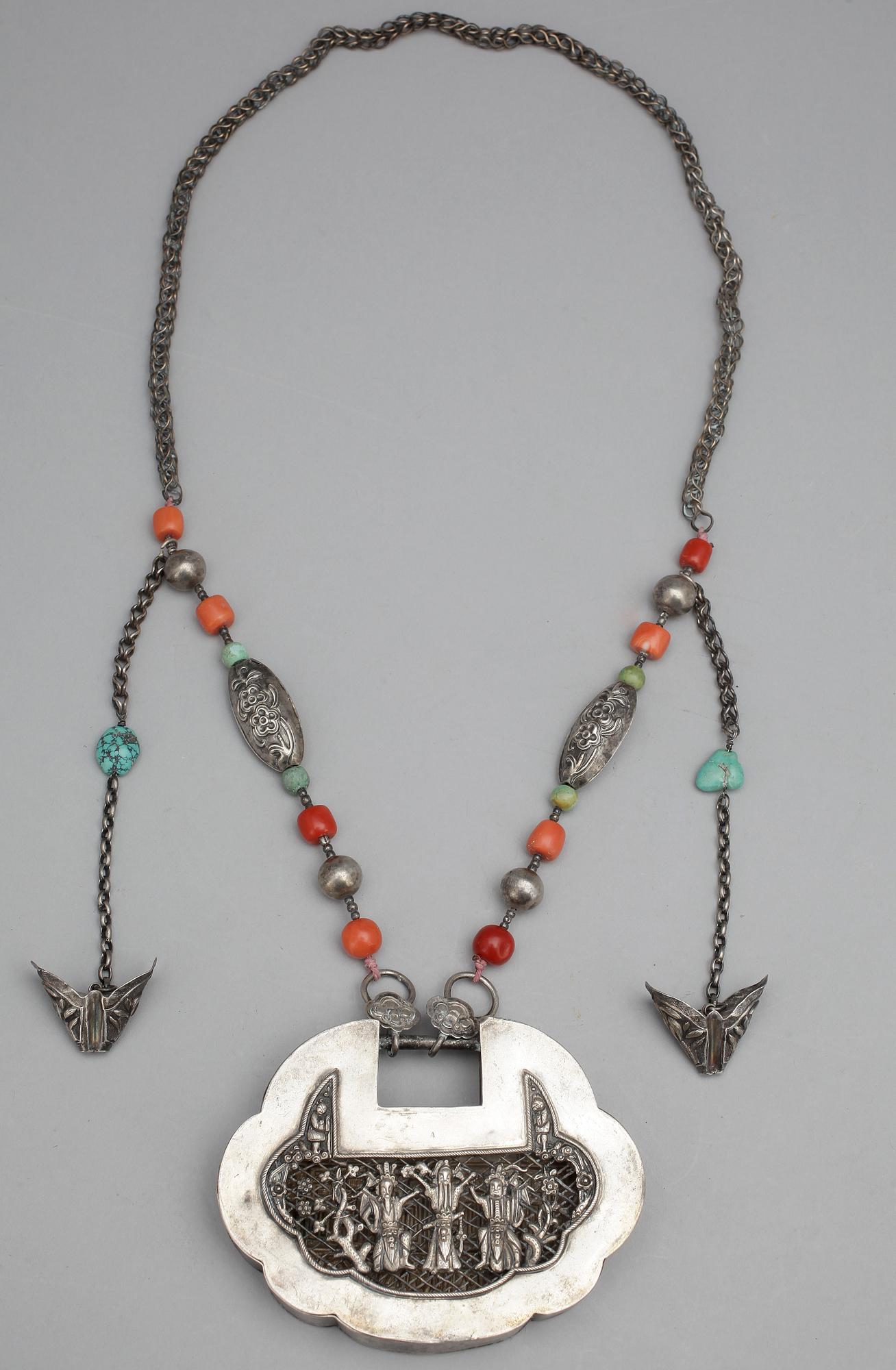 RÖKELSEKAR, vitmetall, orientalisk, 1900-tal.