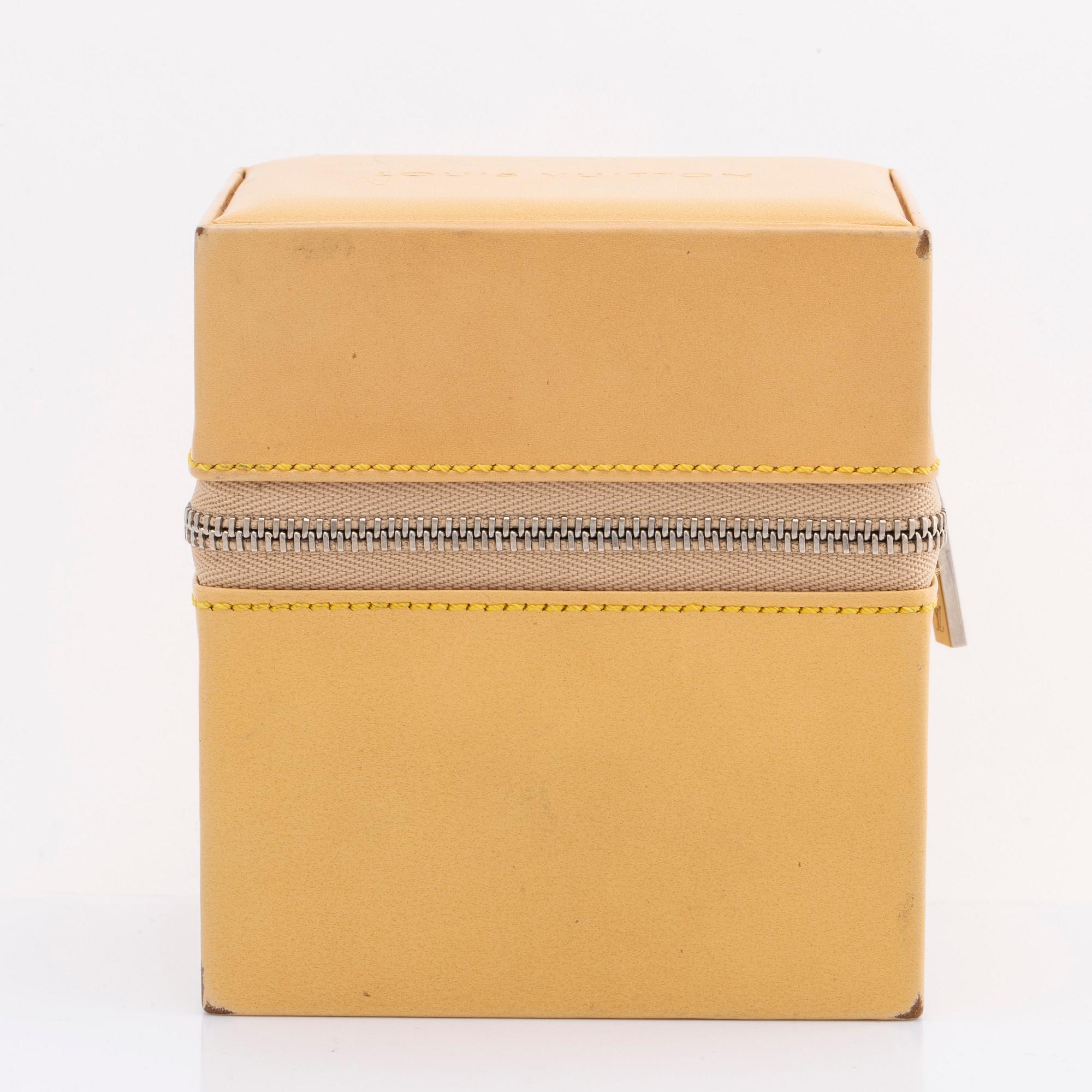 LOUIS VUITTON ARMBANDSUR 40 mm, stål, automatisk, original läderarmband, originaletui.