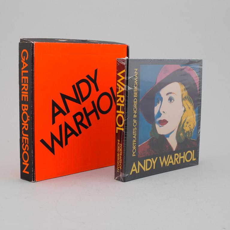 ANDY WARHOL, book, "Portraits of Ingrid Bergman" published by Galerie Börjeson, 1983.