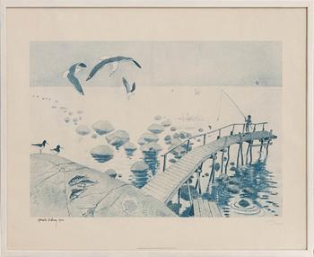 Various artists 7 pcs Preliminary designs for Abu's catalogues "Napp och Nytt".