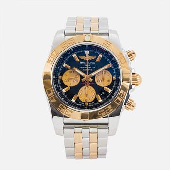 BREITLING, Chronomat 44, Chronometre, "Tachymetre", chronograph, wristwatch, 44 mm.