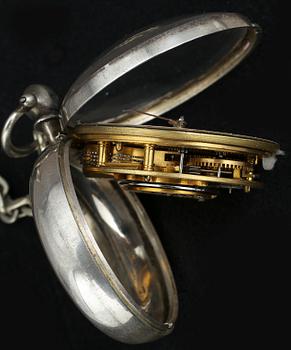 FICKUR, silver, sannolikt England, 1800-tal.