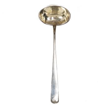 Soup ladle, silver, probably Trondheim, Norway, 19th century.