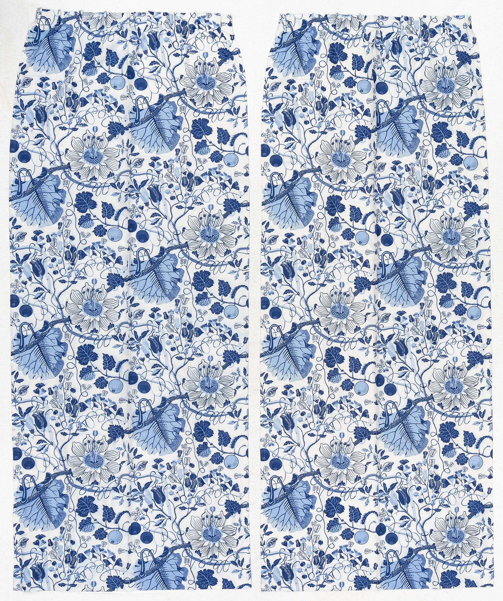 Josef Frank, curtains, a pair, "La Plata", Svenskt Tenn.