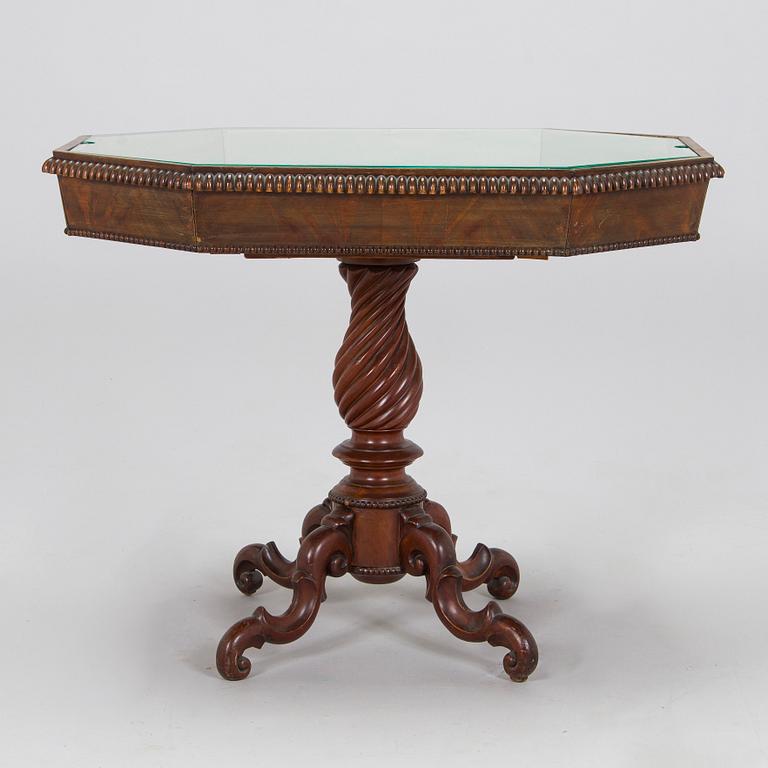 Display table, late 19th century.