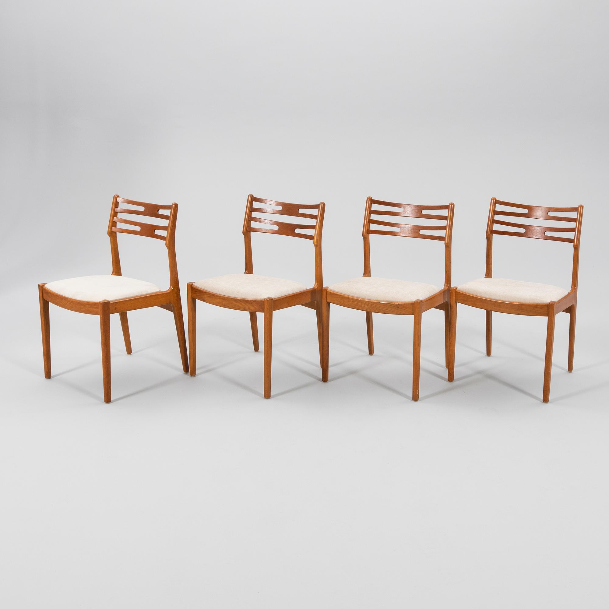 Stolar 4 st sannolikt "101" Johannes Andersen för Vamo, Danmark, 1950/1960-tal.