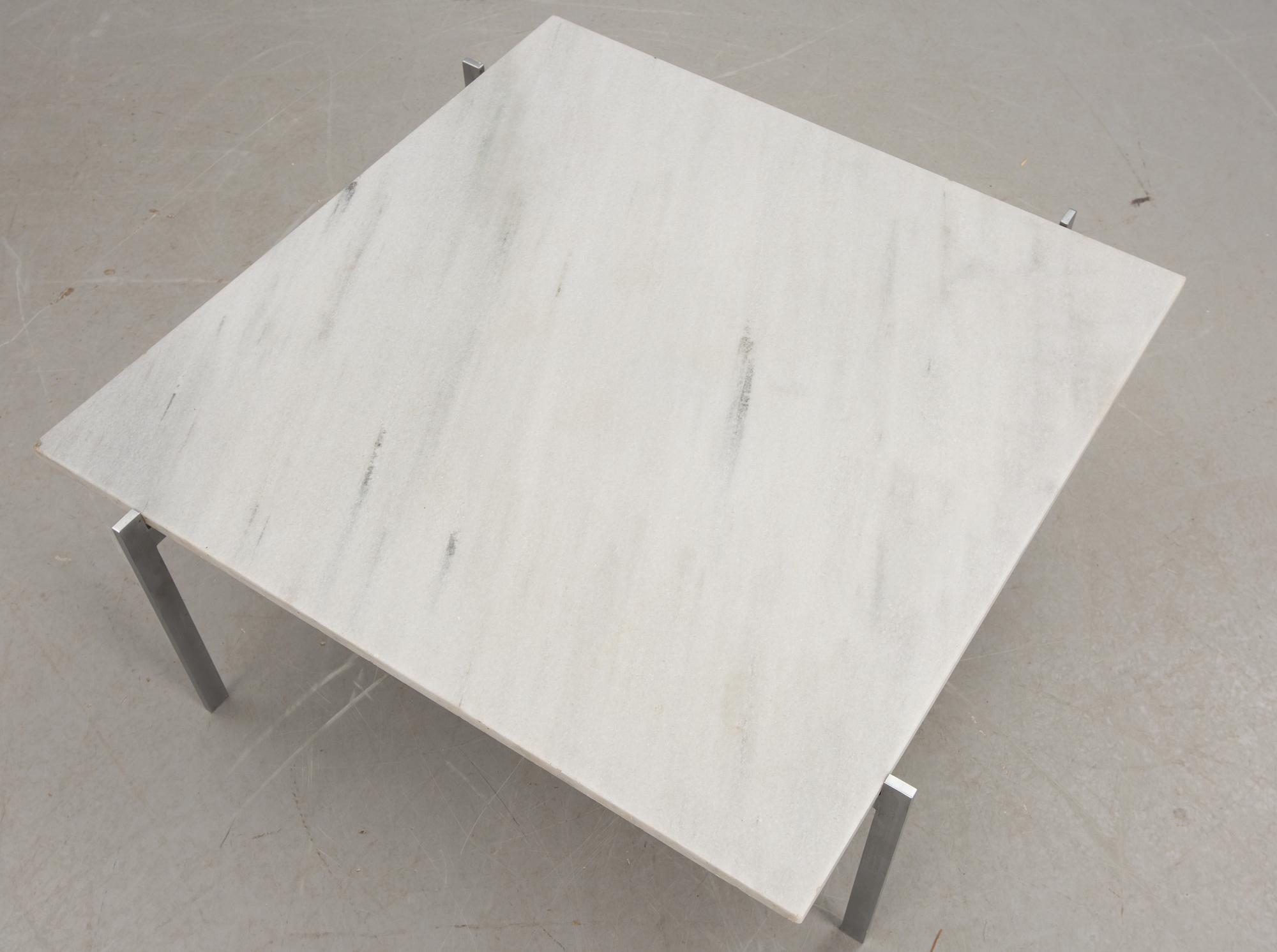 SOFFBORD, "PK 61", Poul Kjaerholm för Fritz Hansen, märkt samt etikettmärkt 1987.