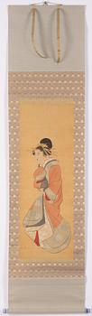 Unidentified artist, Beauty in a kimono, Japan, Meiji (1868-1912).