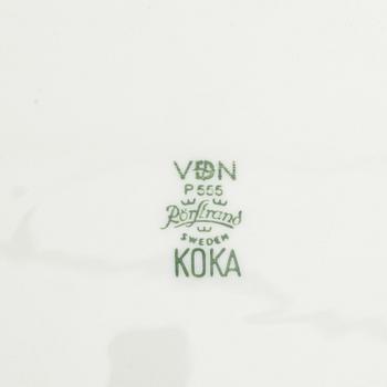 Hertha Bengtson, tallrikar, 44 st, "Koka", Rörstrand.