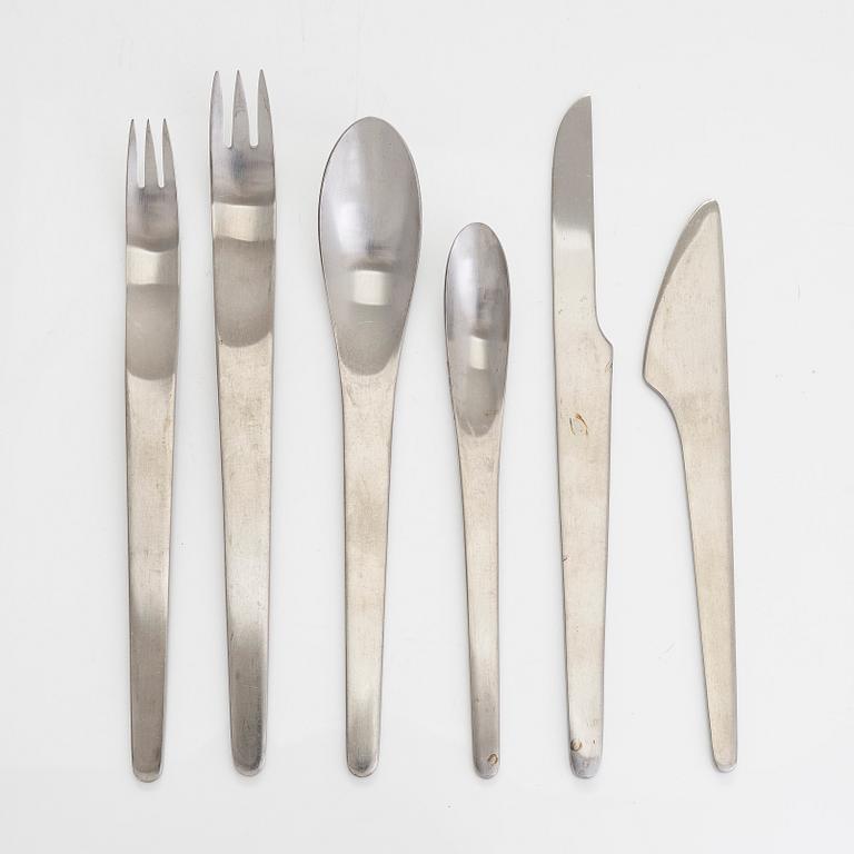 Arne Jacobsen, a 46 piece cutlery set  'AJ-bestick' A. Michelsen and Georg Jensen, Denmark.