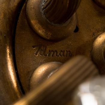 Mauri Almari, a mid-20th century 'K1-42' chandelier for Idman Finland. Height 80 cm.