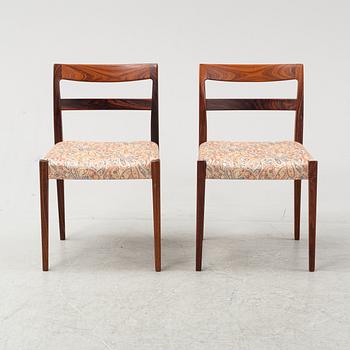 Nils Johnsson, a five-piece rosewood 'Garmi' dining suite, Bra Bohag, Troeds, Bjärnum, 1960's.