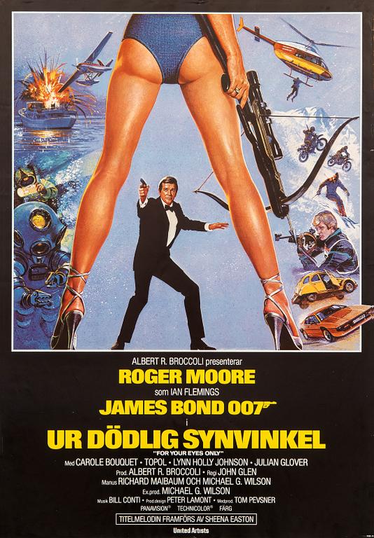 Filmaffisch "Ur dödlig synvinkel (For Your Eyes Only)".