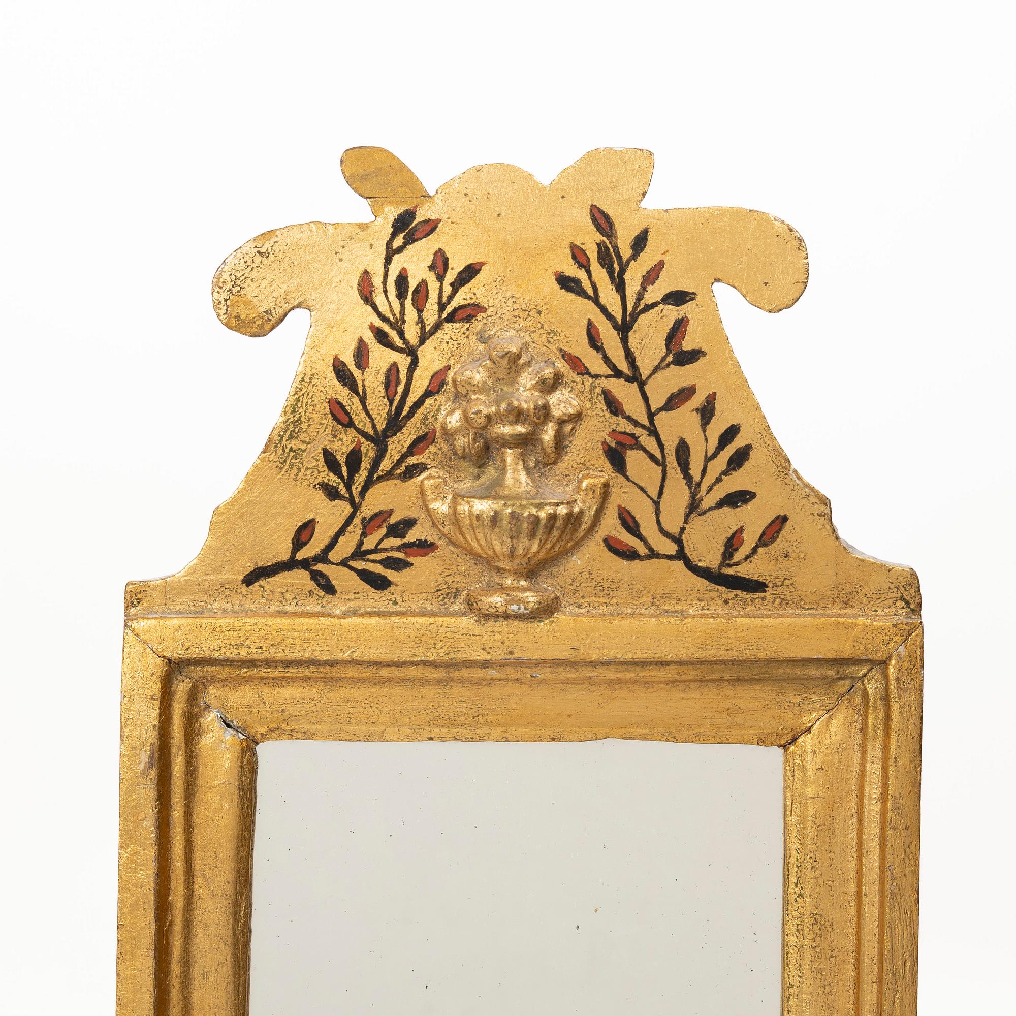 Mirror, folk art, circa 1800.