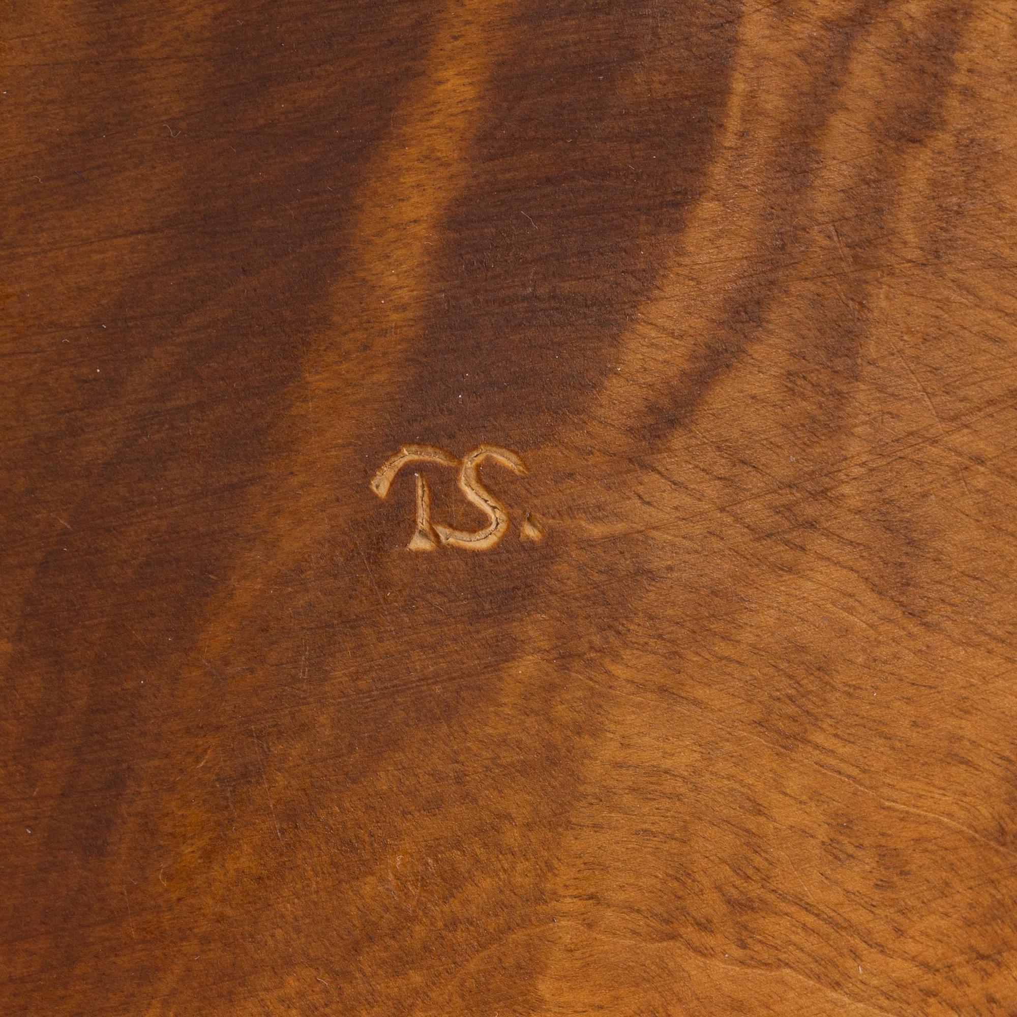 A birch box by Thore Sunna, before 1966, signed.