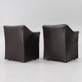 Mario Bellini, armchairs, a pair, model 684, "Tentazione", Cassina.