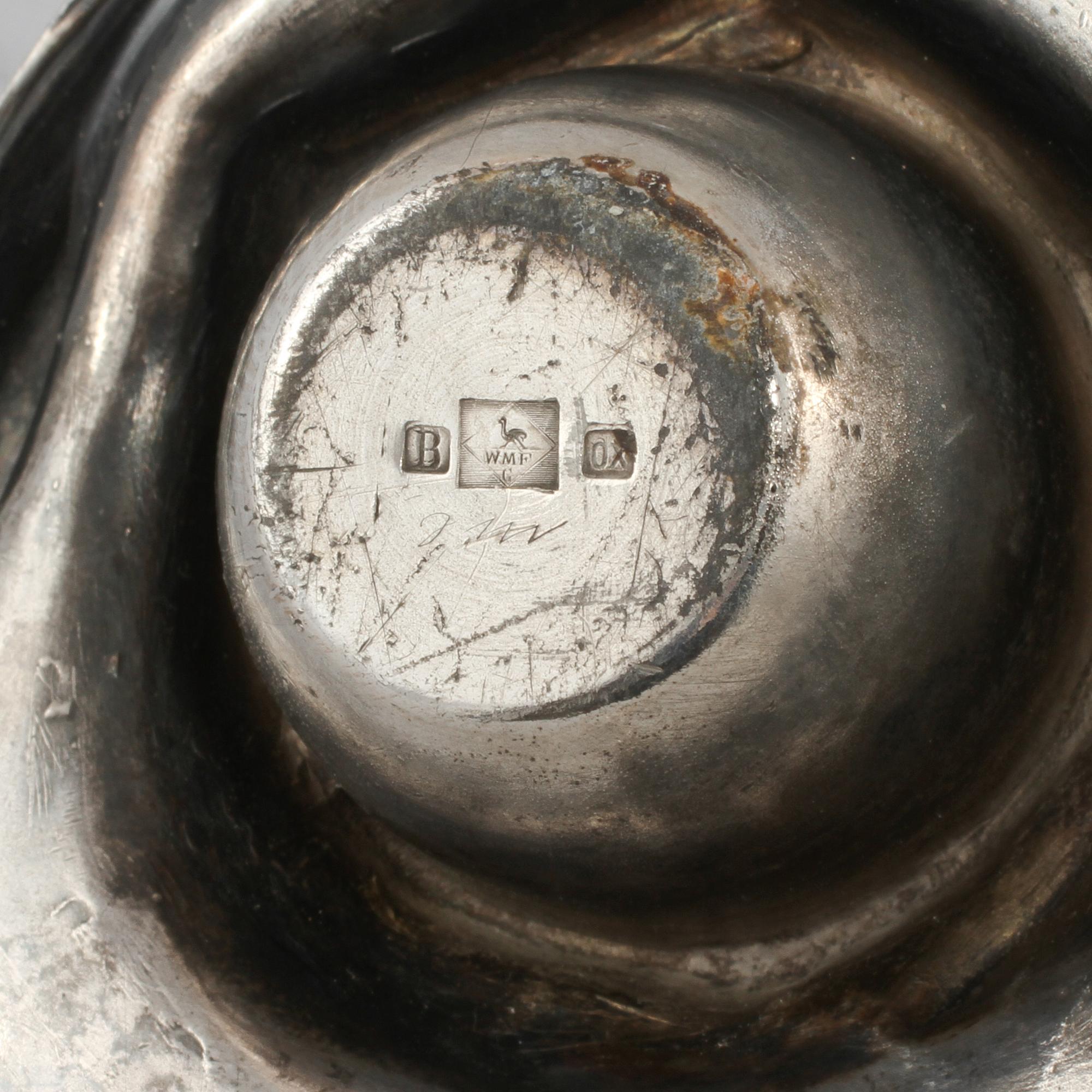 BLÄCKSTÄLL, nysilver, WMF, jugend, 1900-talets början.