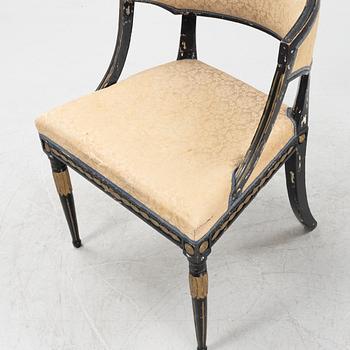 A Late Gustavian armchair, around 1800.