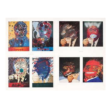 KJARTAN SLETTEMARK, affisch, offset, "Nixon visions" 1971, signerad.