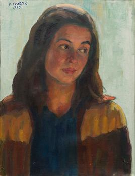 GEORGES VON SWETLIK, öljy kankaalle, signeerattu ja päivätty 1945.