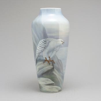 A large porcelain vase from Kaestner Saxonia, Germany.