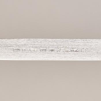 A sterling silver paperknife, mark of Rolf Lindståhl, Stockholm 2000.