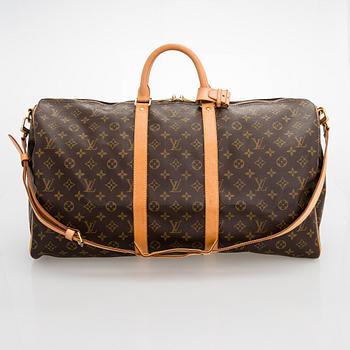 Louis Vuitton, A Monogram 'Keepall 55 Bandoulière' Weekend bag.