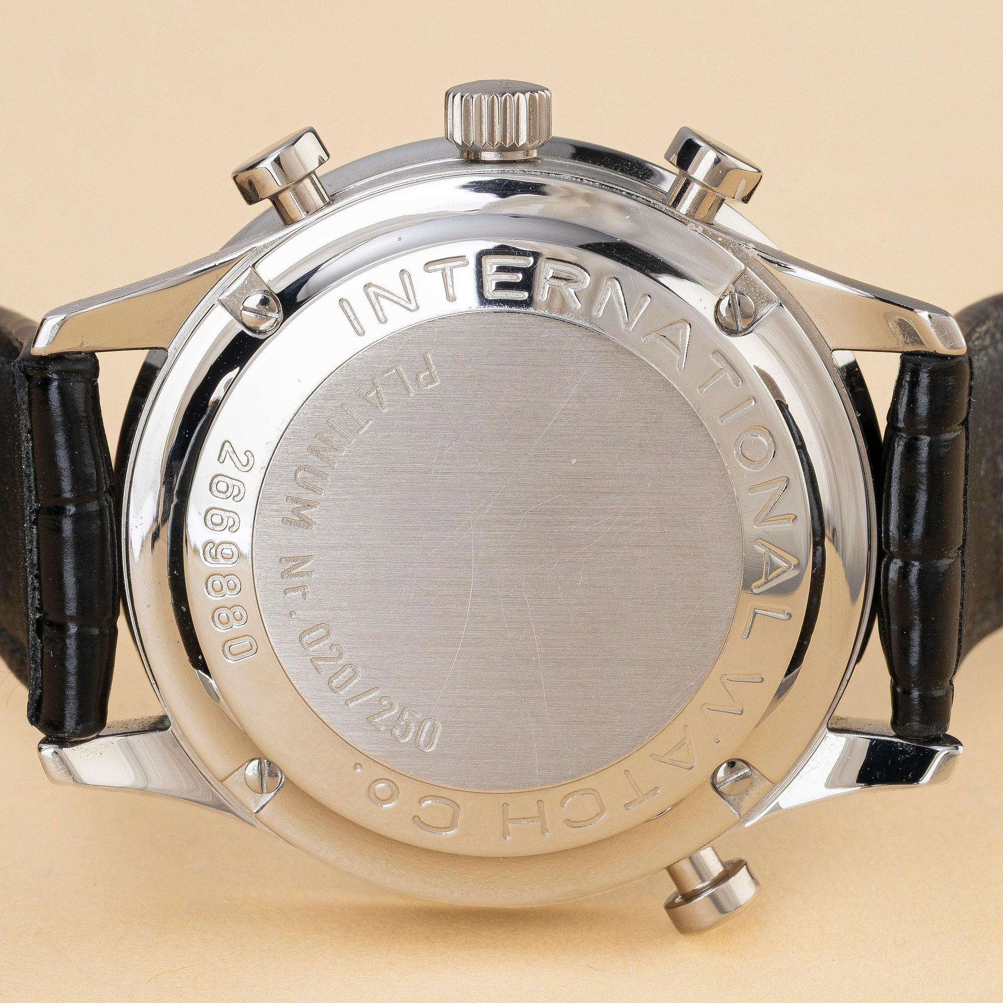 IWC, Portuguese, "Platinum Case", Chronograph Rattrapante, ca 2000.