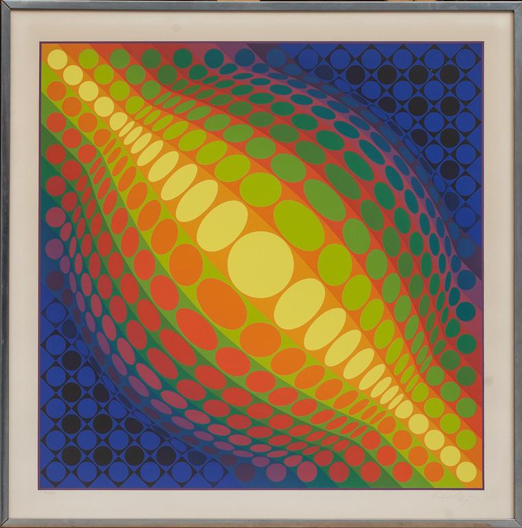 VICTOR VASARELY, färgserigrafi, signerad och numrerad 225/250.