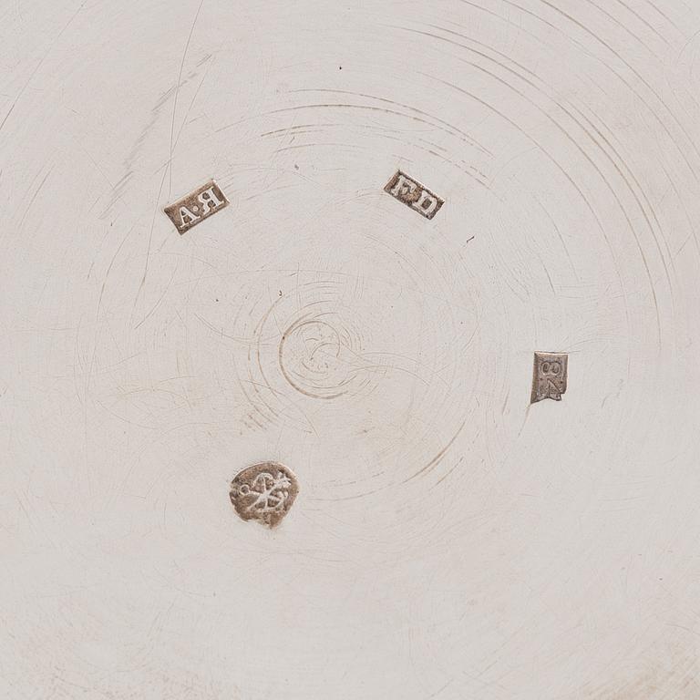 A Russian silver bowl, mark of Friedrich Johann Drevsen, assay master Aleksandr Jashinov, Saint Petersburg, 1818-1826.