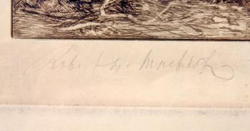 ROBERT WALKER MACBETH, etsning, sign.