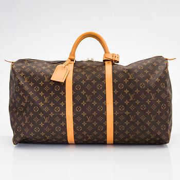 Louis Vuitton, a Monogram Canvas 'Keepall 60' weekend bag.