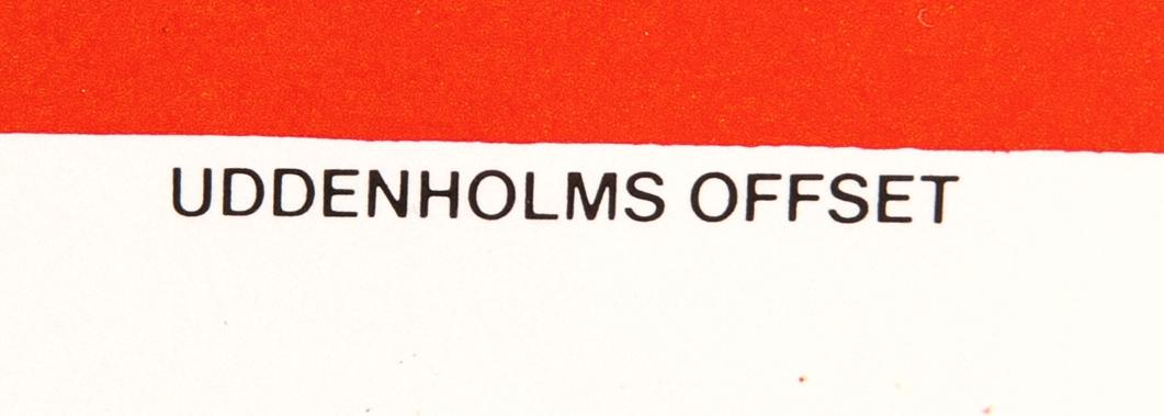 Film poster Sylvester Stallone "Rambo First Blood" 1982 Uddeholms offset.