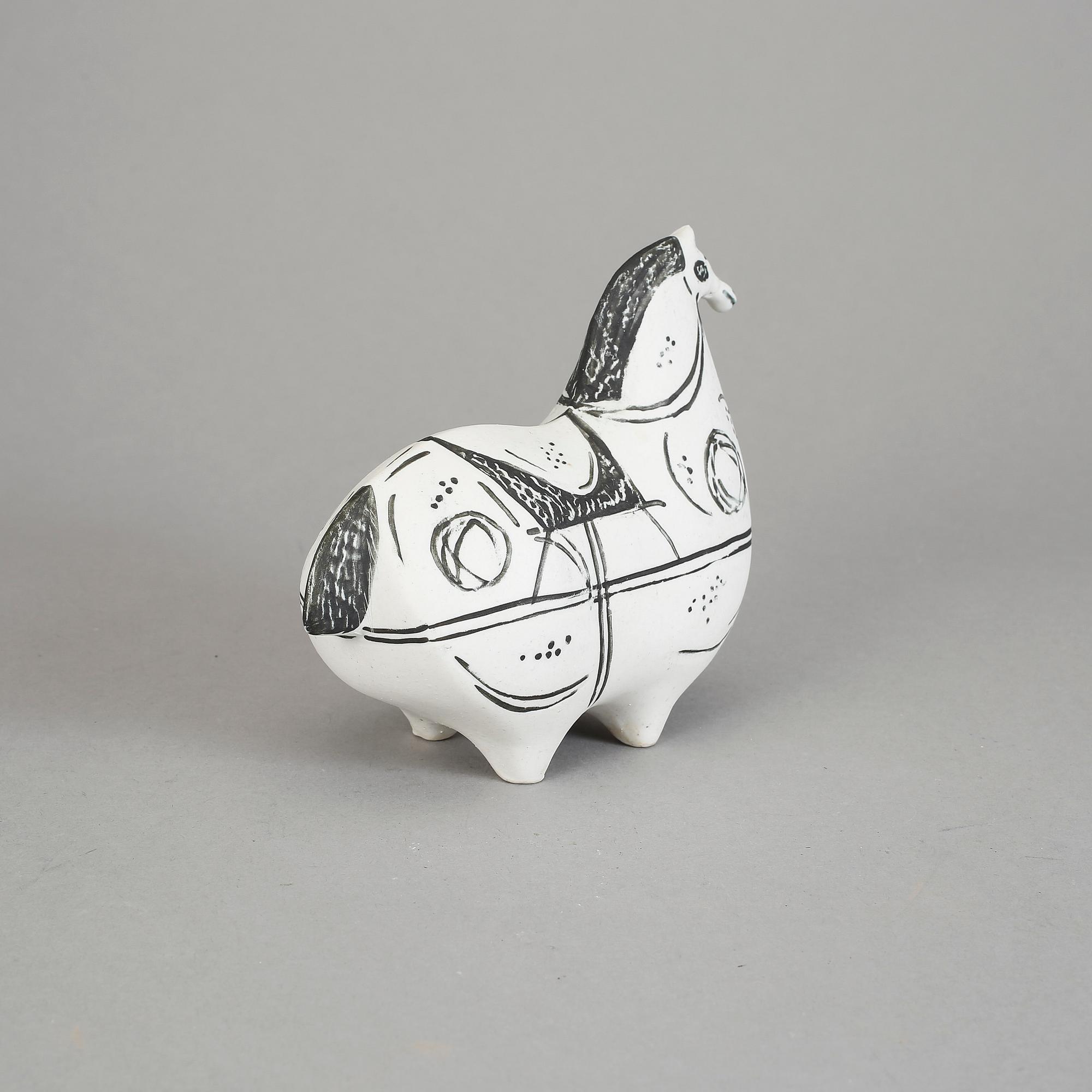 FIGURIN, stengods, "Springare", Stig Lindberg, Gustavsbergs Studio. Tillverkad mellan åren 1952-1972.