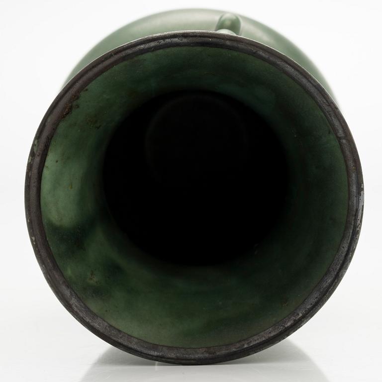 Liisa Hallamaa (Larsen), maljakko, keramiikka, signeerattu LL Arabia.