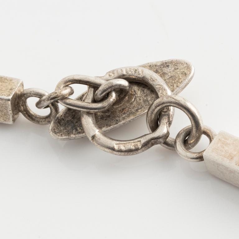 Arvo Saarela, bracelet, silver, link chain.